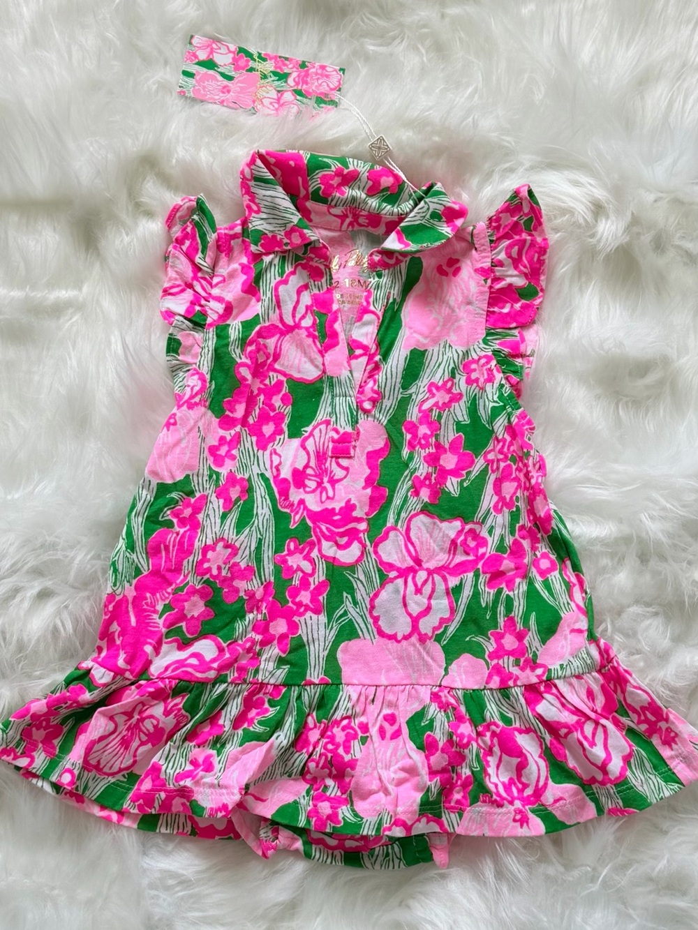 NWT Lilly Pulitzer Dress and Bloomers Sz 12/18M